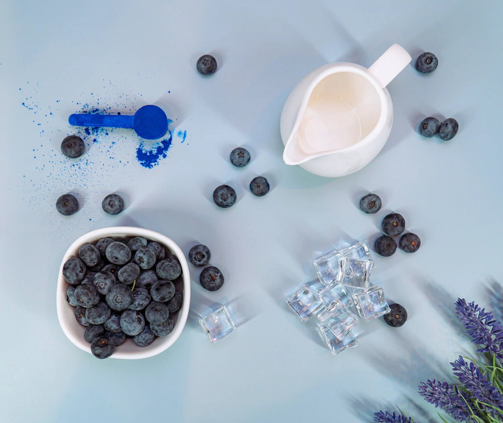 Blueberry Power Smoothie portable blender recipe by Purple Wave