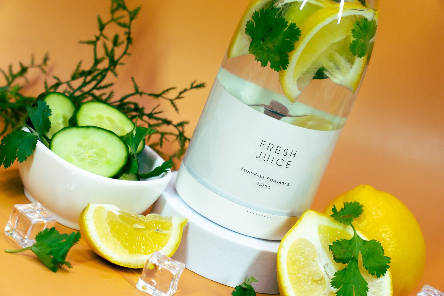 Citrus Cucumber Spa Water -  Purple Wave - Blendit Portable Blender